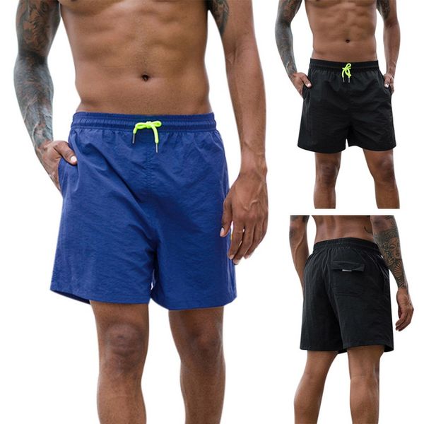 

men running shorts quick drying sports men shorts summer casual jogging gym b, Black;blue