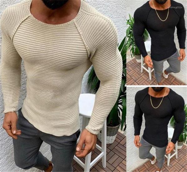 

sweaters fashion slim casual o-neck solid color long sleeved sweaters new arrival mens clothing autumn winter mens, White;black