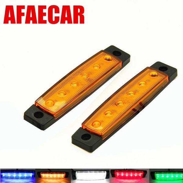 

afaecar 2pcs 12v 24v truck tail lights side marker for lorry trailer suv lamp