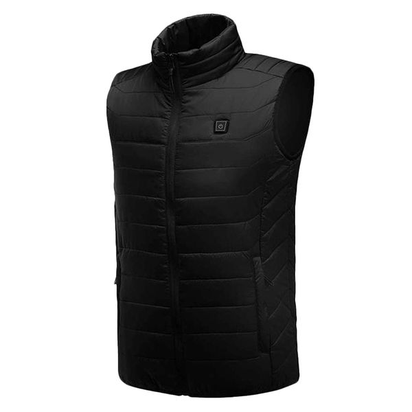 

electric heated vest for men women, 5v usb rechargeable washable warm gilet coat heating vest for winter skiing motorcycle hikin, Gray;blue