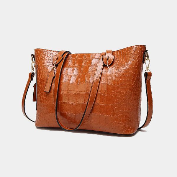 

2020 women's handbag bag fashion shoulder bag's large capacity simple handbag large capacity luxury handbags solid shoulder bag