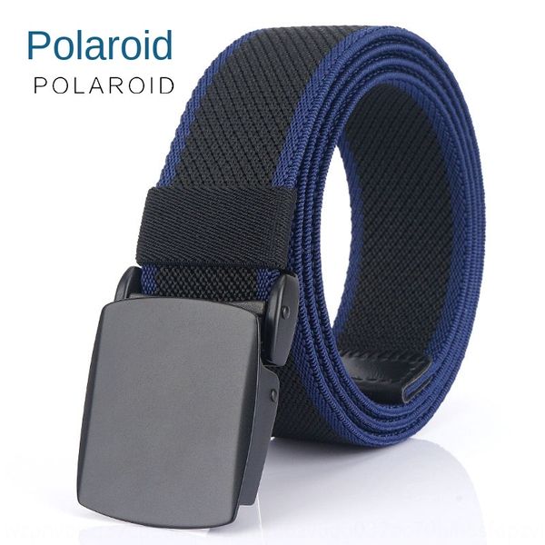 

alloy buckle nylon band band woven men's casual belt elastic woven elastic belt, Black;brown
