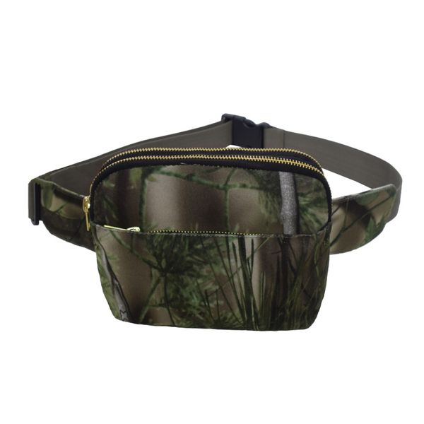 

multifunction crossbody bag camouflage square outdoor casual chest bag with silt pocket new, Black;gray