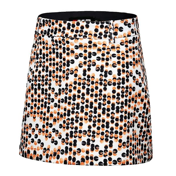 

pgm golf ladies skirt summer golf skirt breathable and quick-drying printed, Black;red