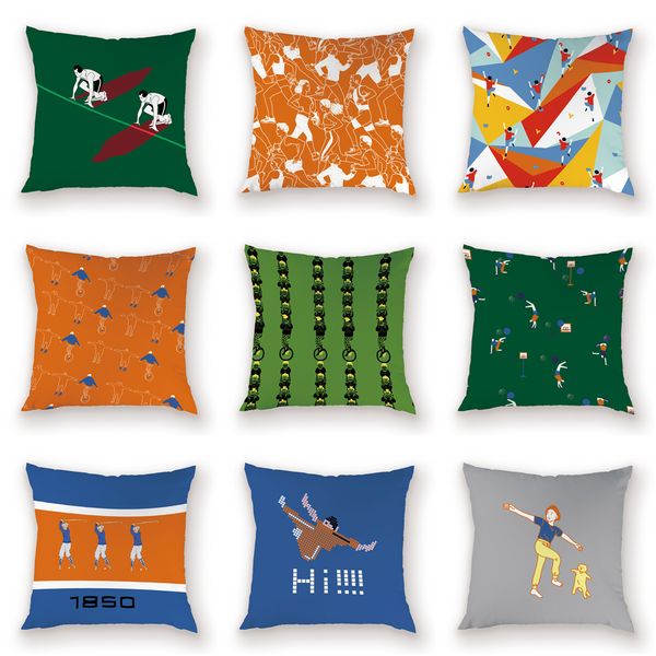 

мультфильм наволочки декоративные диванные наволочки простые украшения персонализированные подушки для дома спальни свадебный дом