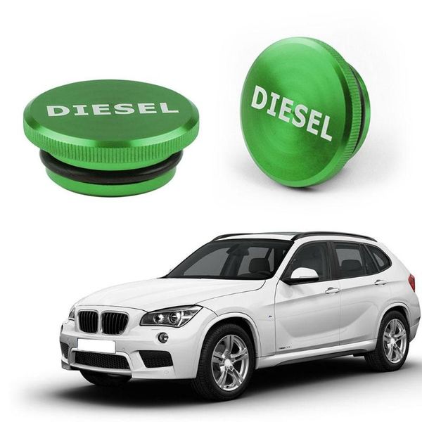 

vodool car magnetic billet aluminum diesel fuel tank cap auto car replacement oil tank cover for dodge 2013-2017 green