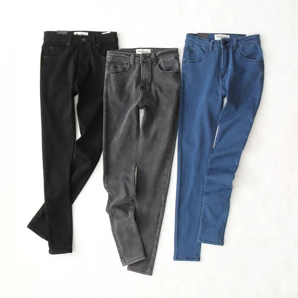 

тонкий jeggings джинсы для женщин stretch женских джинсов denim harajuku feminino, Blue