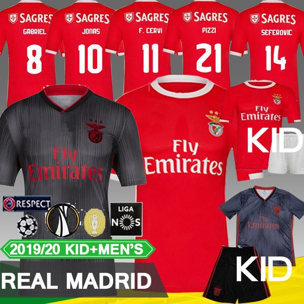 

Thailand top Benfica Soccer Jersey Tshirt 19 20 JOÃO FÉLIX Home Football Shirt JONAS T-shirt PIZZI Adult Kids Kit Shirts