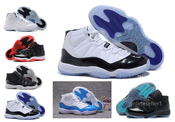 

men women designer concord space jam 11 basketball shoes 2020 new bred gamma blue varsity red infrared gym red sports shoes 11s sneakers