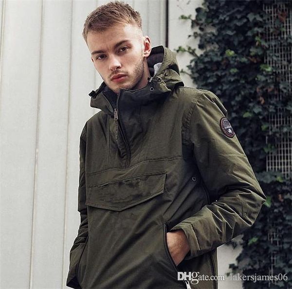 

mens casual fan jacket pullover cotton coat customized adventure clothing long sleeve lletter print with zipper trim, Black;brown