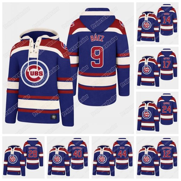 

Javier Baez Superior Lacer Hoodie Cubs 40 Willson Contreras 17 Bryant 44 Rizzo 12 Kyle Schwarber 18 Ben Zobrist 13 David Bote Jersey