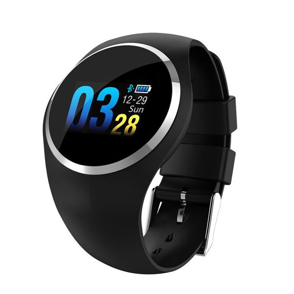 

2019 new color screen men watches woman smart watch couple waterproof heart rate blood pressure monitoring smart watch sports, Slivery;brown