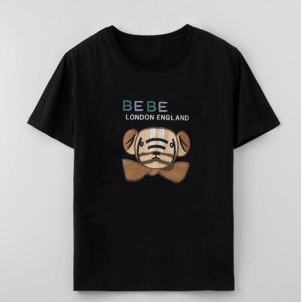 

новые мужские дизайнерские футболки логотип 2020 летние футболки с медвежьими буквами модные брендовые рубашки с короткими рукавами мужчины, White;black