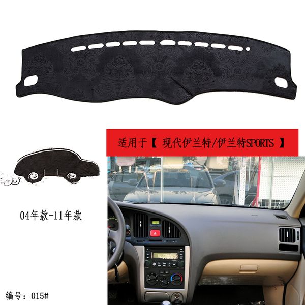

tommia for elantra 04-11 dashboard pad cover dash mat anti-sun velvet instrument