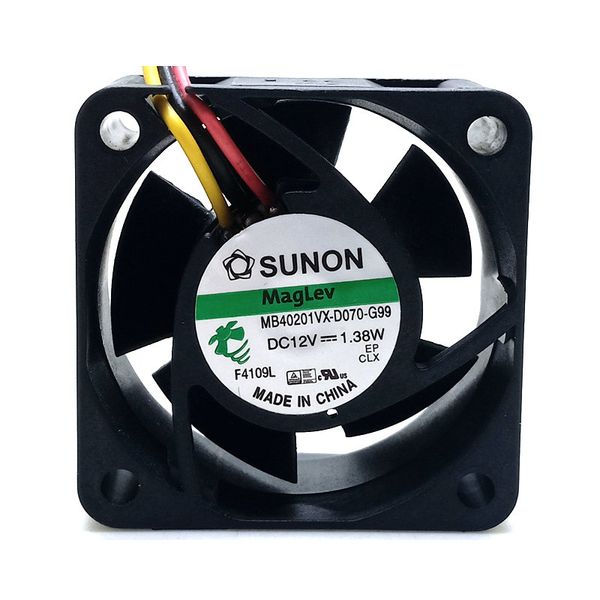 

new original mb40201vx-d070-g99 dc12v 1.38w 40x4x20mm 4cm 3lines tachometer signal cooling fan