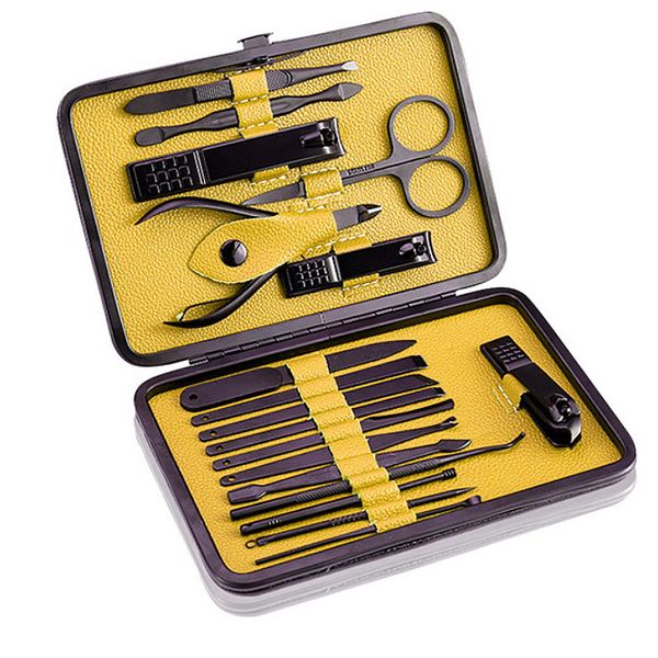 

portable stainless steel nail clamp nail scissors clipper set beauty manicure tools kit facial care