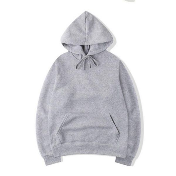 

2020 quality brand new fashion hoodie men's trend wild casual hoodies sweatshirts solid color hooded sweatshirt male, Black