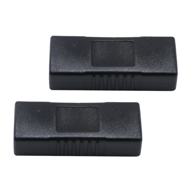 

2 pieces usb 3.0 coupler type a female to type a female port joiner coupler black