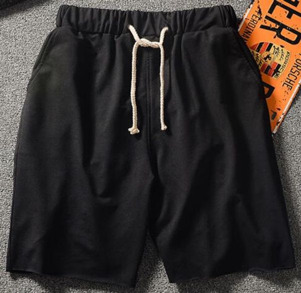 

2019 дизайнер мужские шорты лето новый ретро solid color high street style hip hop шорты повседневные брюки 3 цвета оптом, White;black