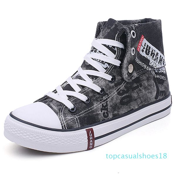 

sneakers men canvas shoes casual vulcanized shoes male high sneakers summer lace up breathable trainers zapatillas hombre, Black