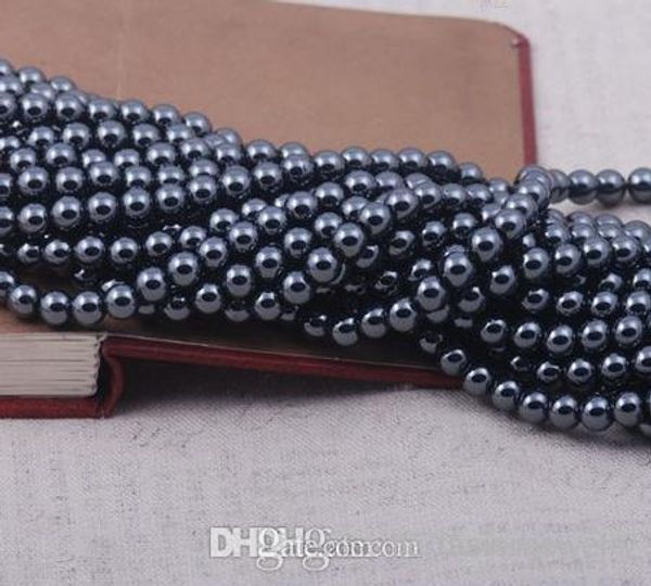 

xe 8mm 10mm 200pcs/lot silver gold plated multicolor hematite round bead beads good loose ball bead good findings diy, Crystal