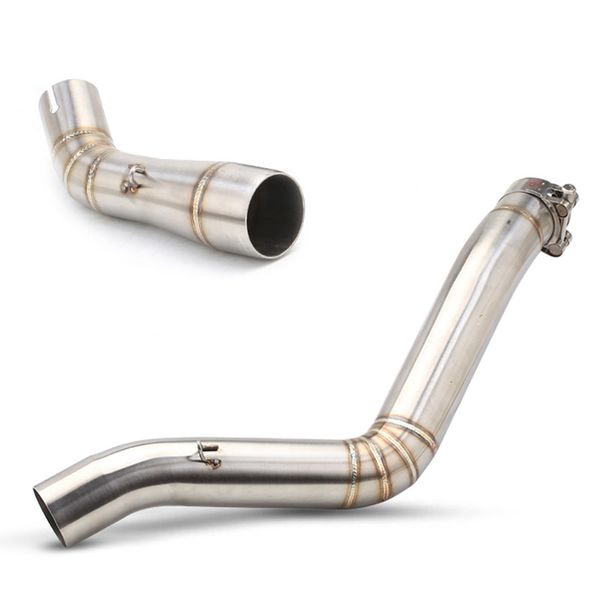 

slip on motorcycle exhaust muffler escape mid exhaust connecting tube modified link pipe for benelli 502c