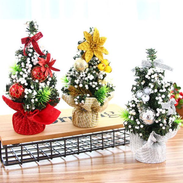 

us mini christmas tree ornament desk table festival holiday party decor gifts