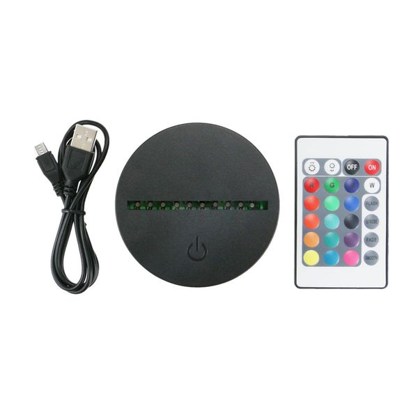 

Экономический RGB Lights Светодиодные лампы цоколь ИК Таблица дистанционного пятые батареи Bin 3D Optical лампы Сенсорный выключатель новизны освещения лампы оптом