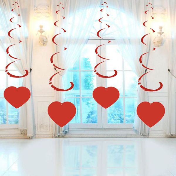 

valentines day gift hanging heart swirls love heart decorations for anniversary, wedding, valentine's day