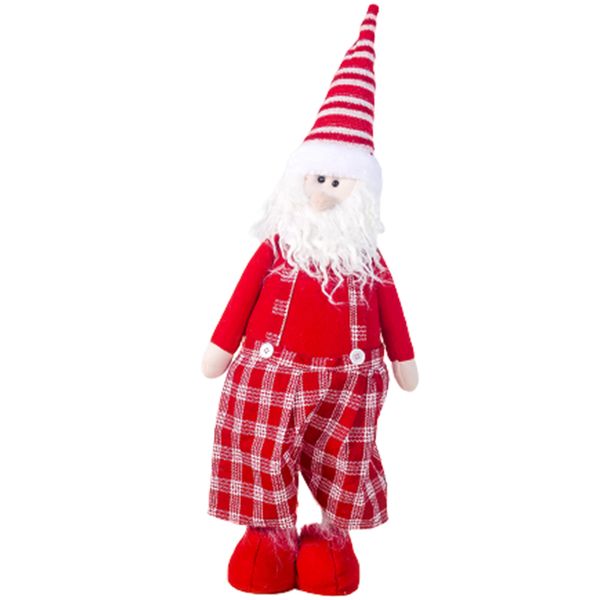 

santa claus snowman reindeer doll decorations christmas present santa claus long-legged doll cloth art mesh music do