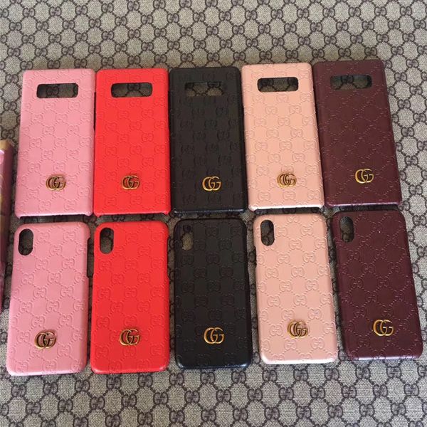 

case for for samsung galaxy s7 edge s8 s9 plus s10 5g s10e famous brand embossed letter g phone cover for samsung note 5 8 9 10 hard back