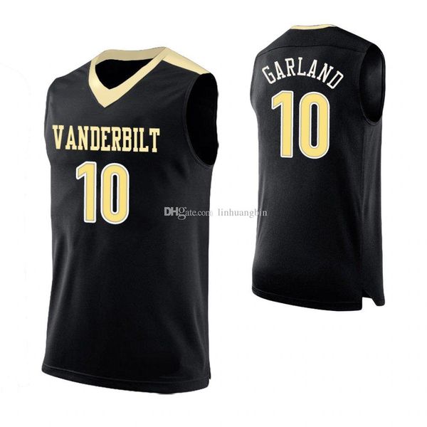 

darius garland women's vanderbilt commodores isaiah rice ejike obinna white black gold stitched college basketball jersey