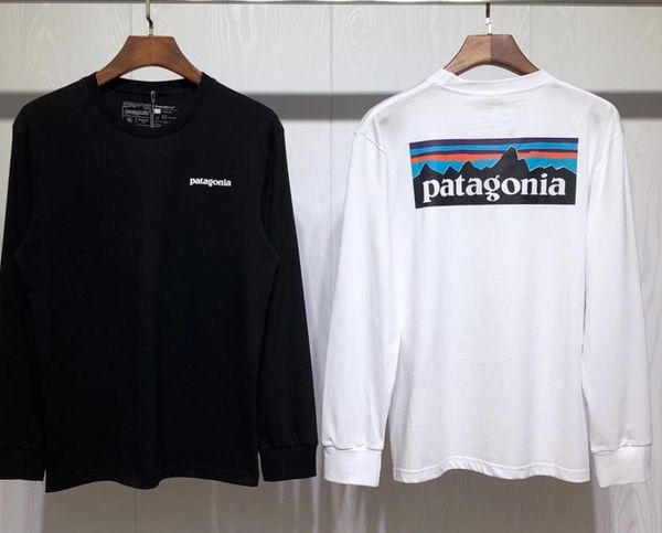 

autumn mens fashion brand patagonia hoodies skateboard streetwear hooded sweatshirts men women hoodies pullover, Black