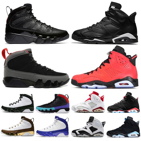 

fashion 6s 9s basketball shoes new bred unc dream it do it pe black white mens designer shoes trainers sneakers size 40-47, White;red