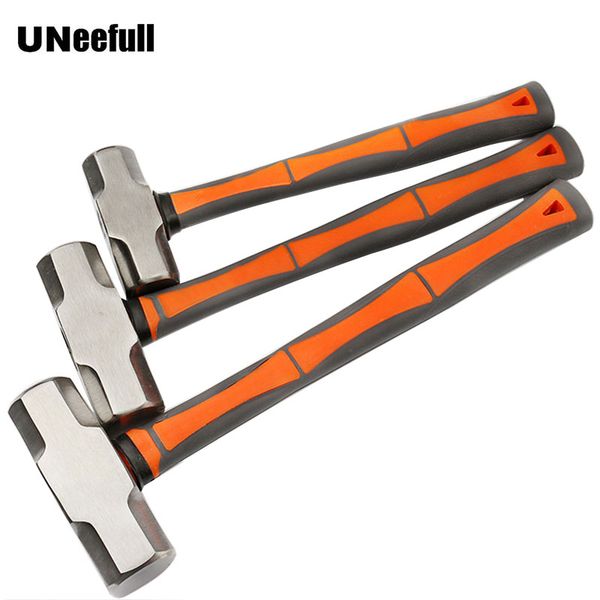 

uneefull masonry hammer with fiber handle, octagonal sledge hammer for wood working,square head construction multi tool