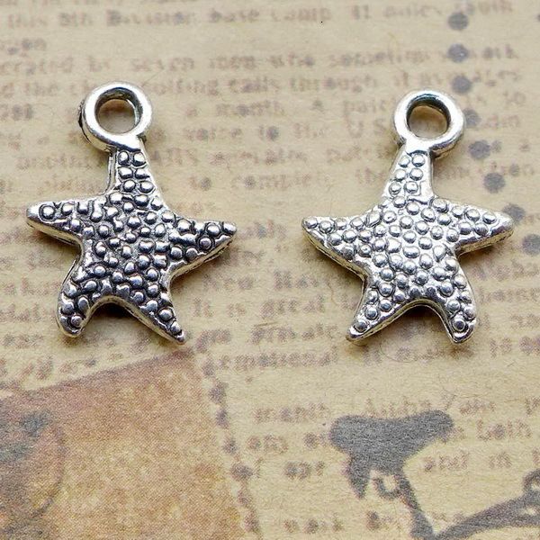 

b1330 16*12.5mm starfish ancient silver combine gold product parts 200 individual / package 1.1 g, Bronze;silver