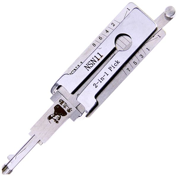 Hot Lishi Nsn11 Auto Locksmith Tools 2 In 1 Auto Pick And Decoder