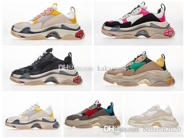 

cost performance original supplier designer sneakers paris triple s black grey casual shoes triple-s dad shoes luxury fashion mens women