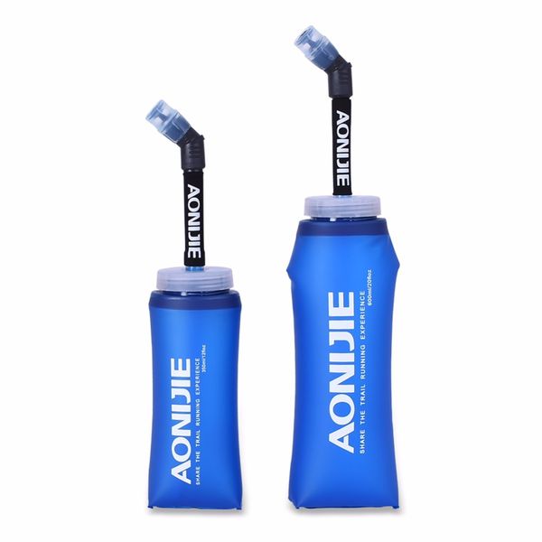 

aonijie 350ml 600ml tpu outdoor sport bottle hydro soft flask running hiking fitness bicycle tactical canteen water kettle jug