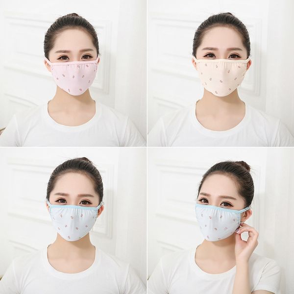

summer thin sunscreen ice silk mouth mask breathable washable health beauty sunscreen face mask personal care products, Black