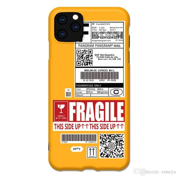 

newexpress dhl 50th edition label code phone case for iphone 11 pro x xs max xr 7 8 plus simple letter soft silicon cover coque