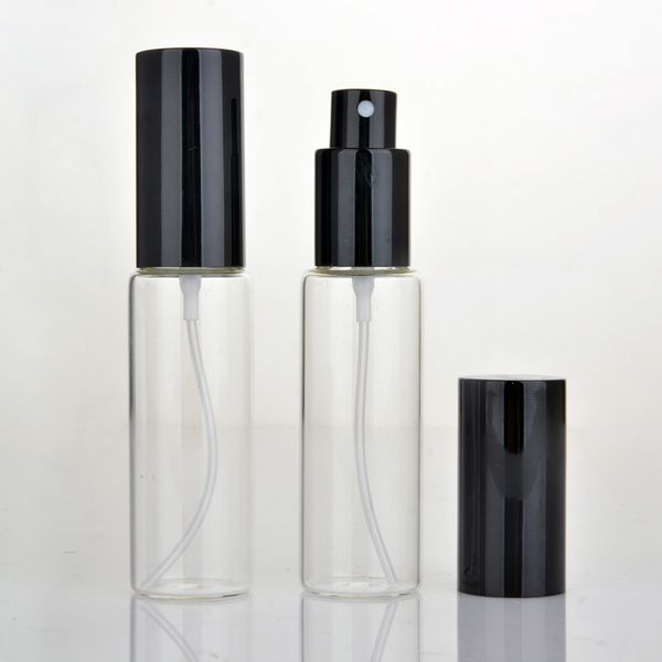 

30ml glass perfume bottles clear glass spray bottles 30 ml empty fragrance packaging bottle with black silver gold cap