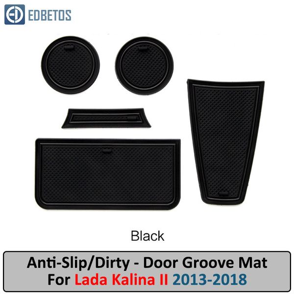 

anti-slip mat for lada kalina 2013-2016 2017 2018 gate slot anti-dirty door groove mat lada kalina accessories