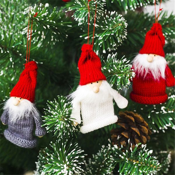 

fashion christmas tree ornament doll pendant creative christmas wine bottle bouth cover decoration decoration for home