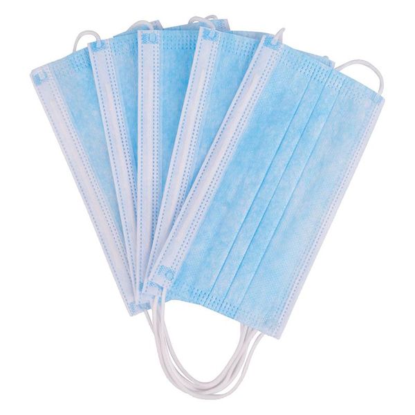 

100-piece disposable non-woven dustproof and waterproof masks for indoor and outdoor safety masks