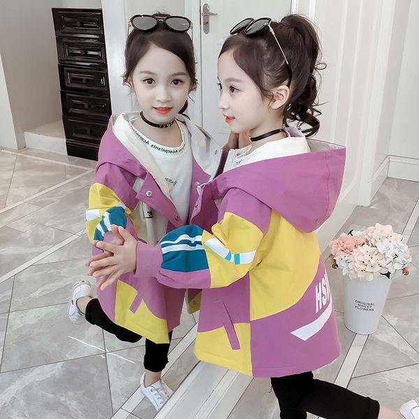 

jacket for girl kids 2019 new children's clothing girls coat children's jacket girls casual short clothes, Blue;gray