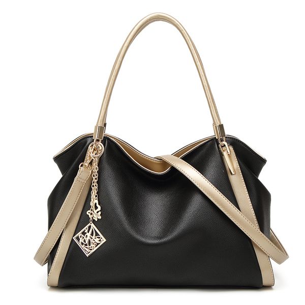 

2019 new designer women shoulder bag pu leather andle bags ladies tote handbag messenger shoulder bags female