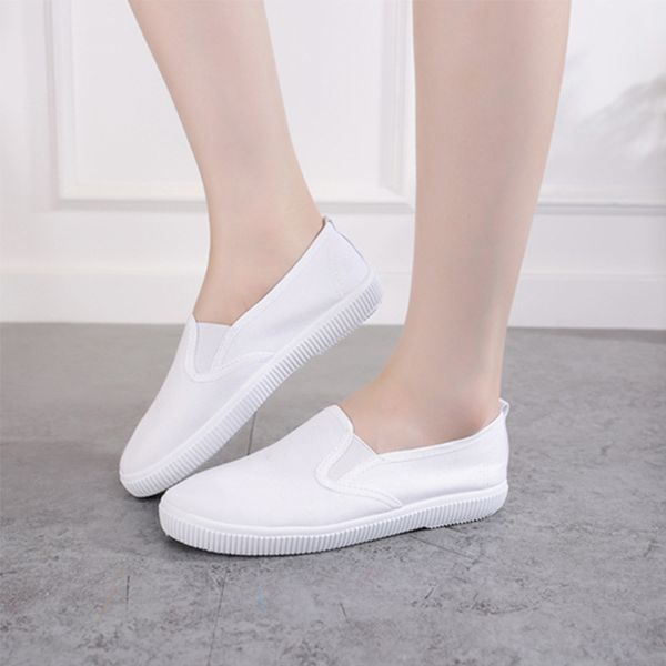 

shoes women's, white old beijing cloth shoes 2019 spring and summer new style versatile spring soft bottom flat autumn whi, Black