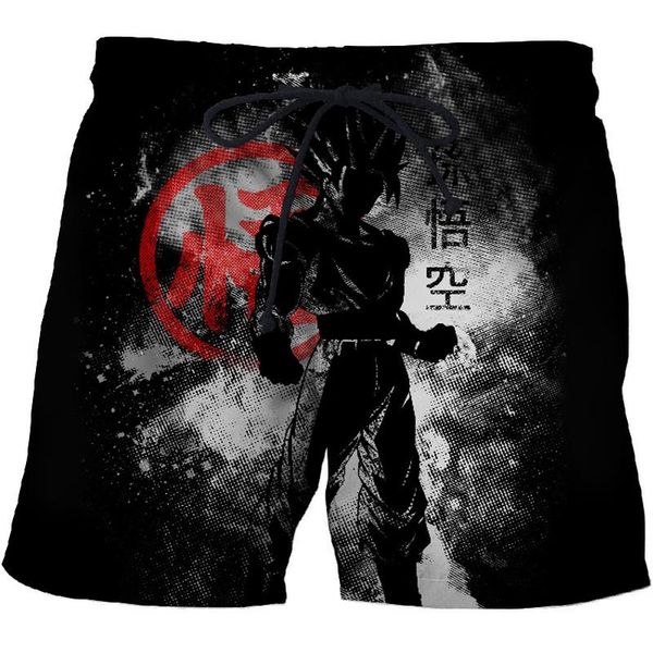 

boutique selling 3d printing summer casual beach shorts beach shorts quick-drying clothing factory direct sales, White;black