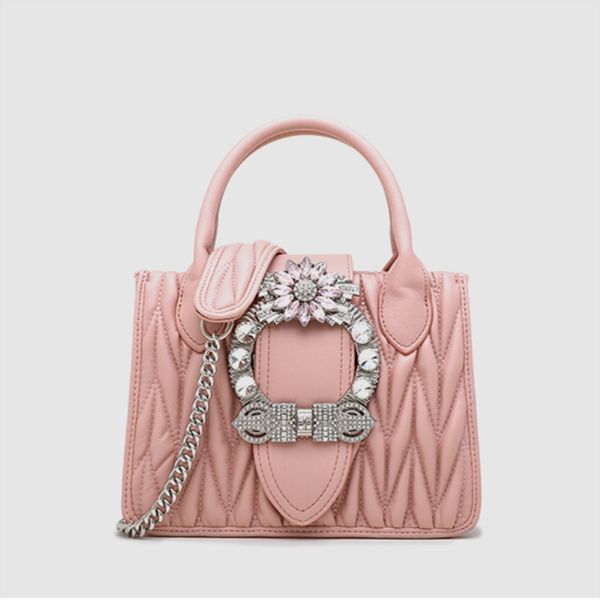 

women handbag diamonds real leather bag fashion diamond totes shoulder brands bag bolsa